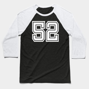 Number 52 for a sports team, group, or community T-Shirt Baseball T-Shirt